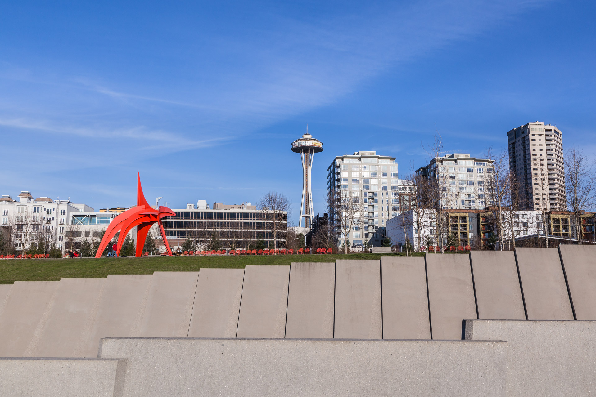Blue Skies At Olympic Sculpture Park