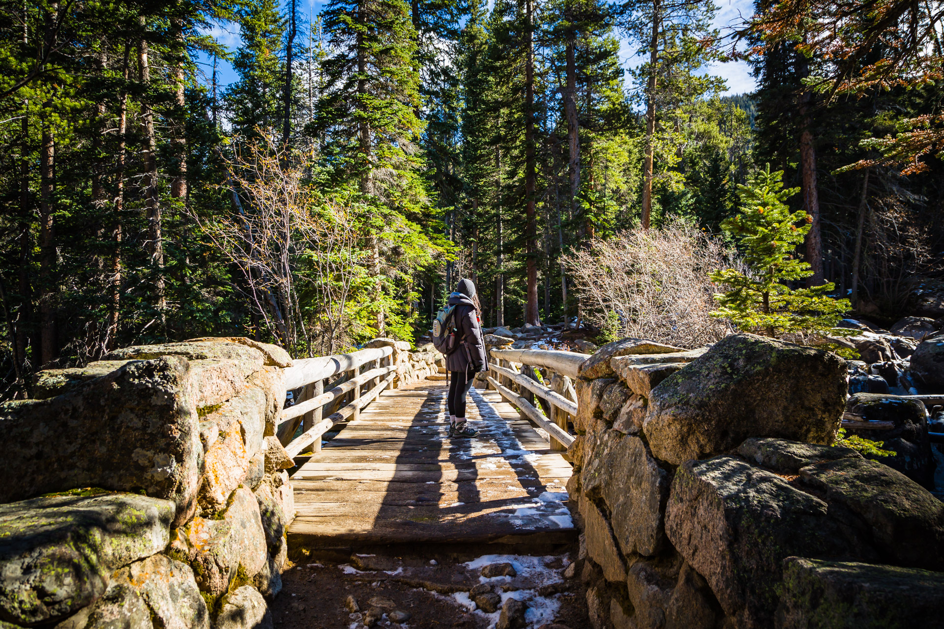 Hiking In Rocky Mountain National Park (First Bridge)