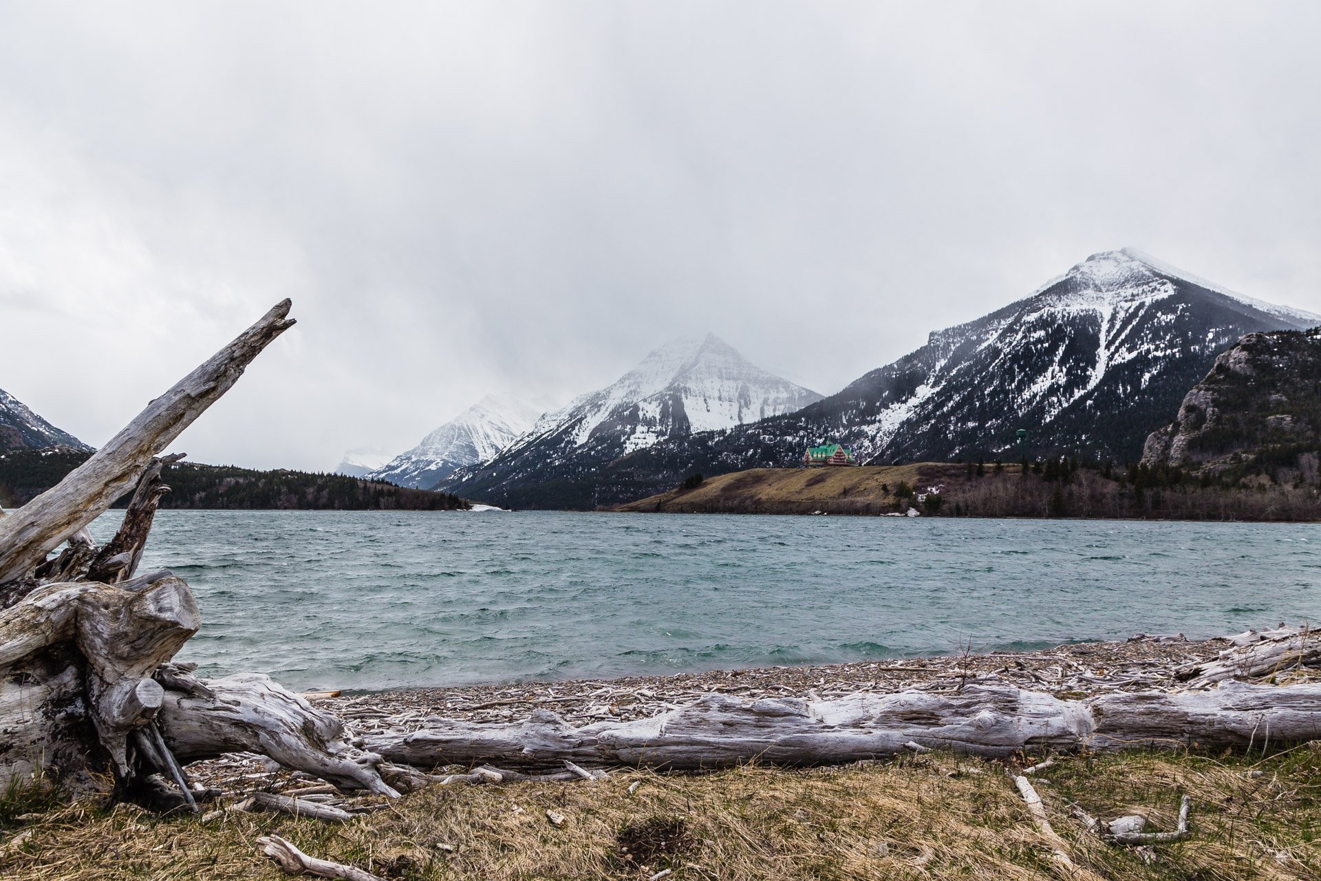 A Beautiful View At Waterton Lakes National Park