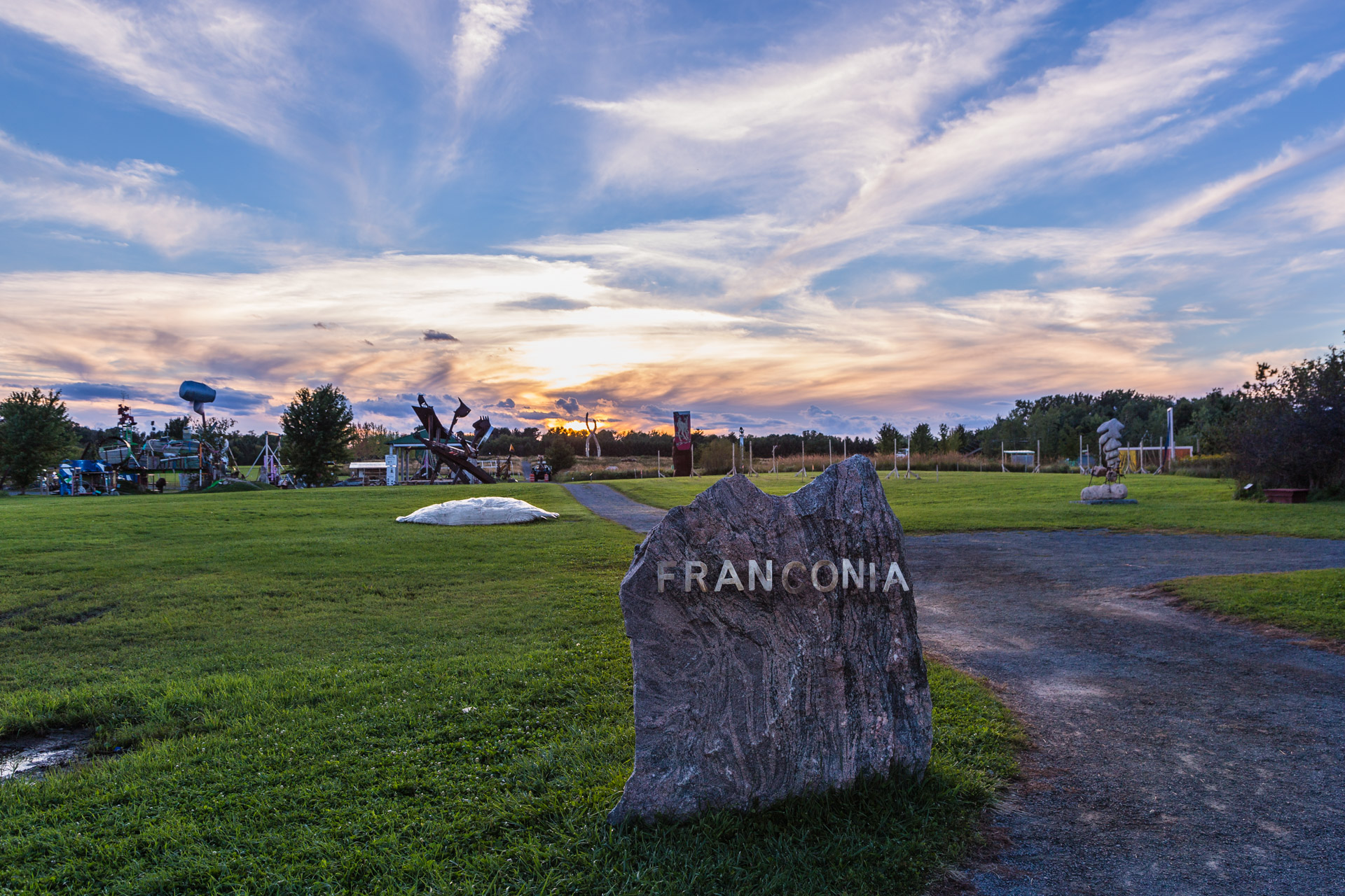 Franconia (sunset sign)