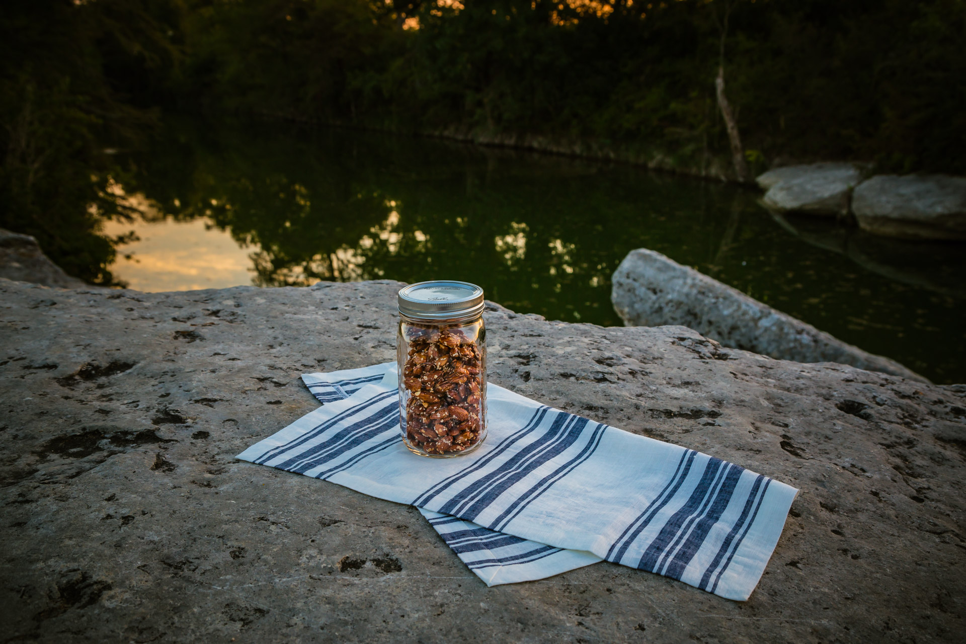 Sunset In A Jar (river mid)