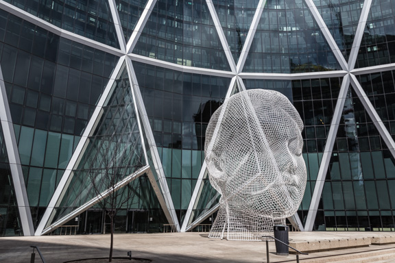 The Wonderland Sculpture In Downtown Calgary